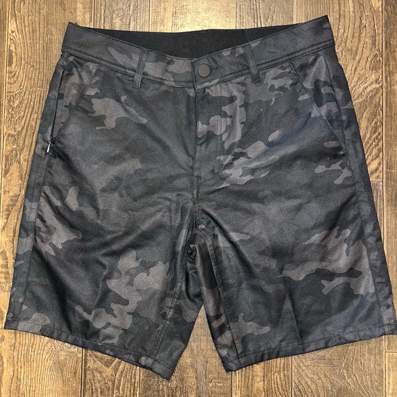 George Other - George Black & Charcoal Camo Hybrid Shorts